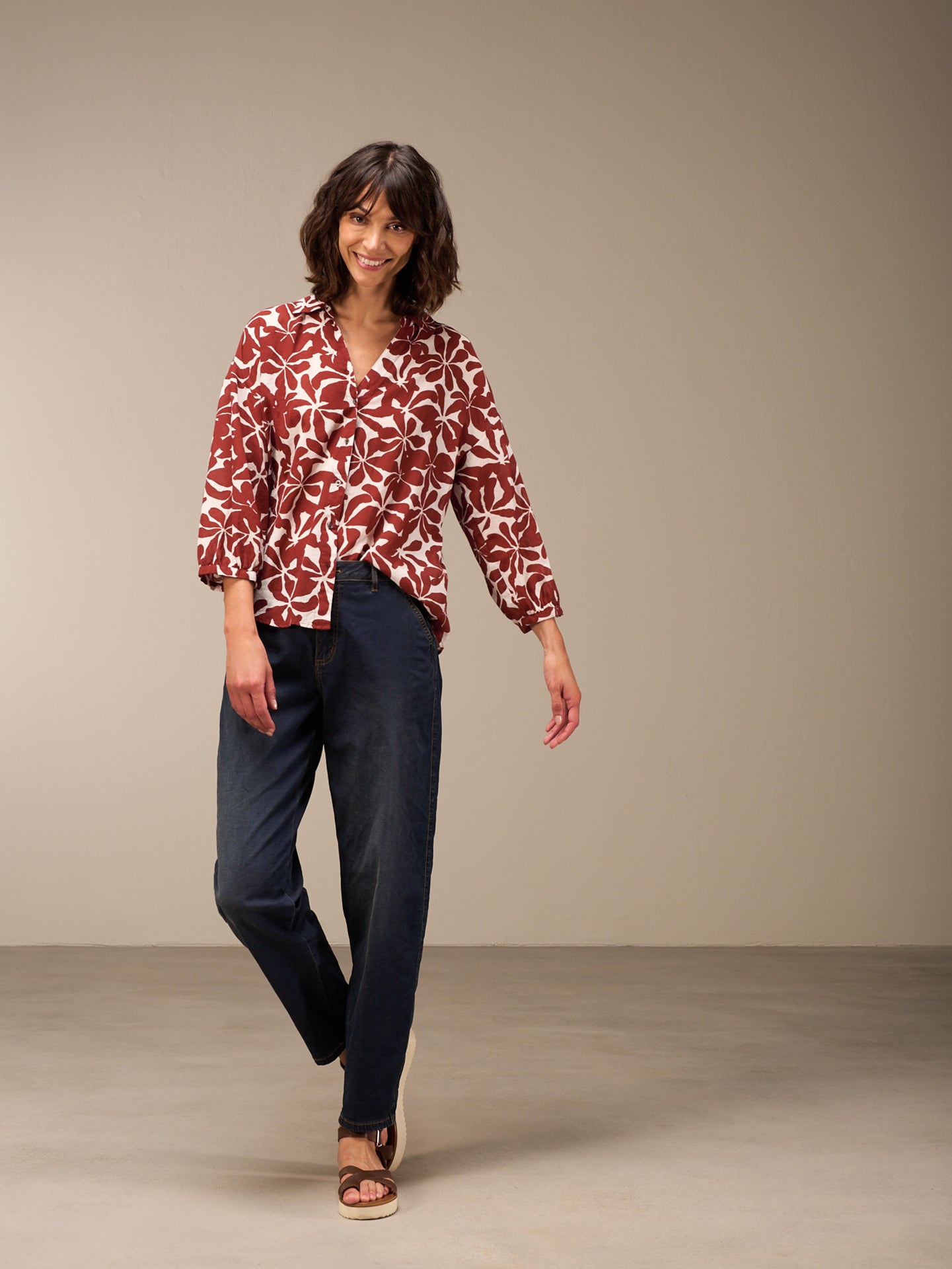 blouse avec patte de boutonnage