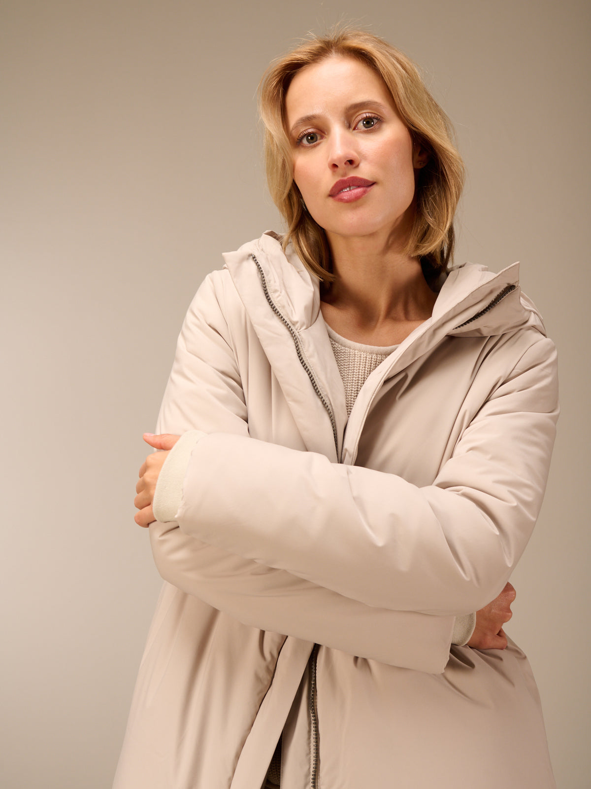 Cappotto con cappuccio