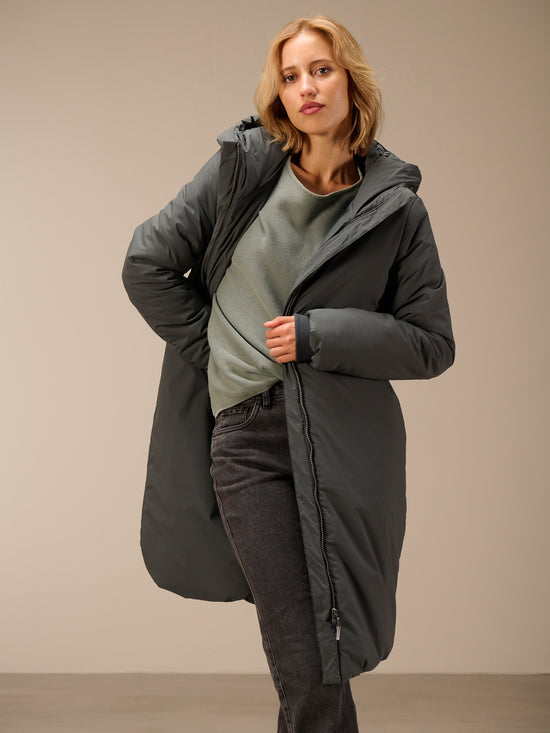 Cappotto con cappuccio