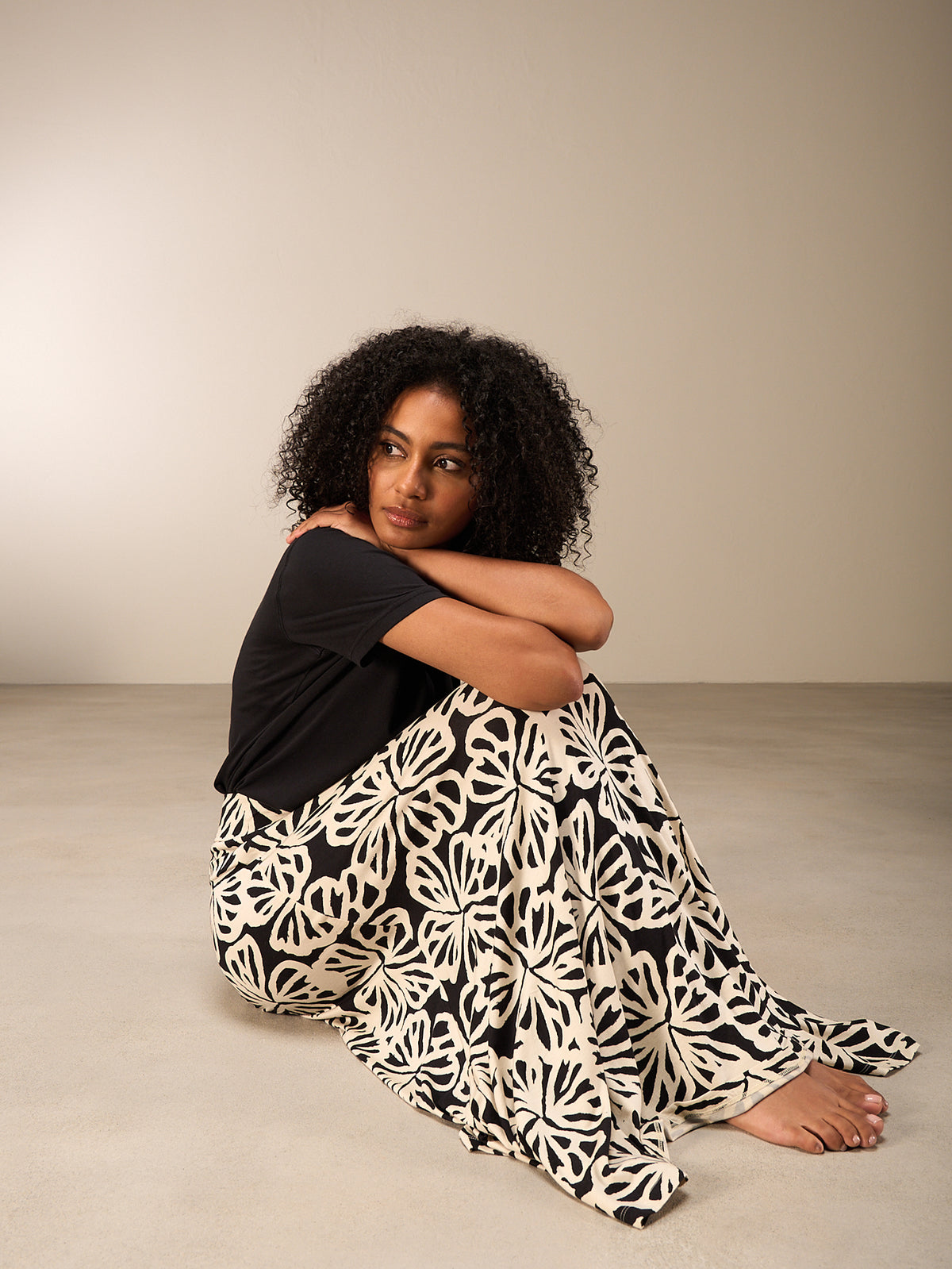Jersey skirt
