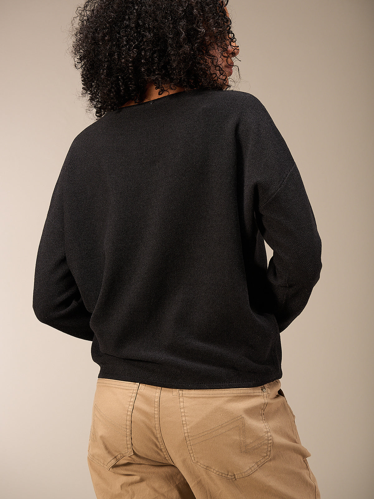Maglione con scollo rotondo