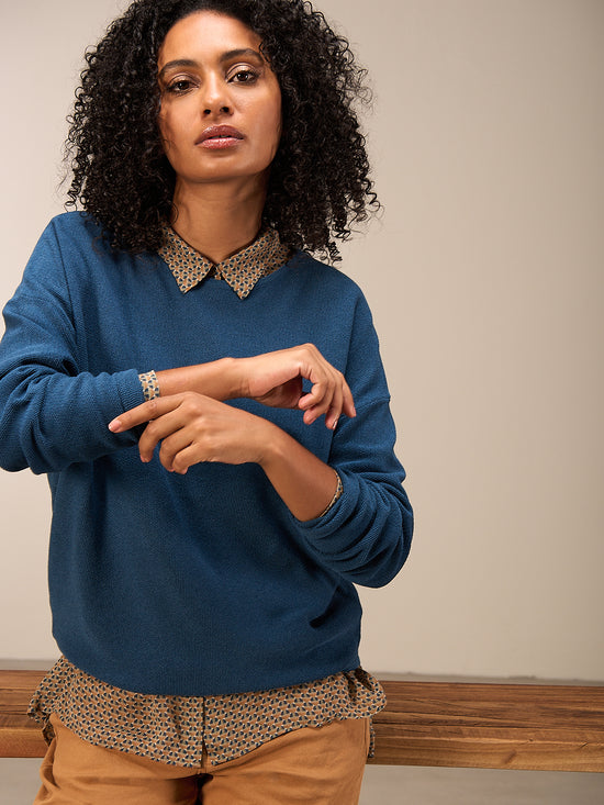 Pullover mit Rundauschnitt