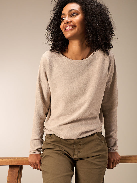 Maglione con scollo rotondo