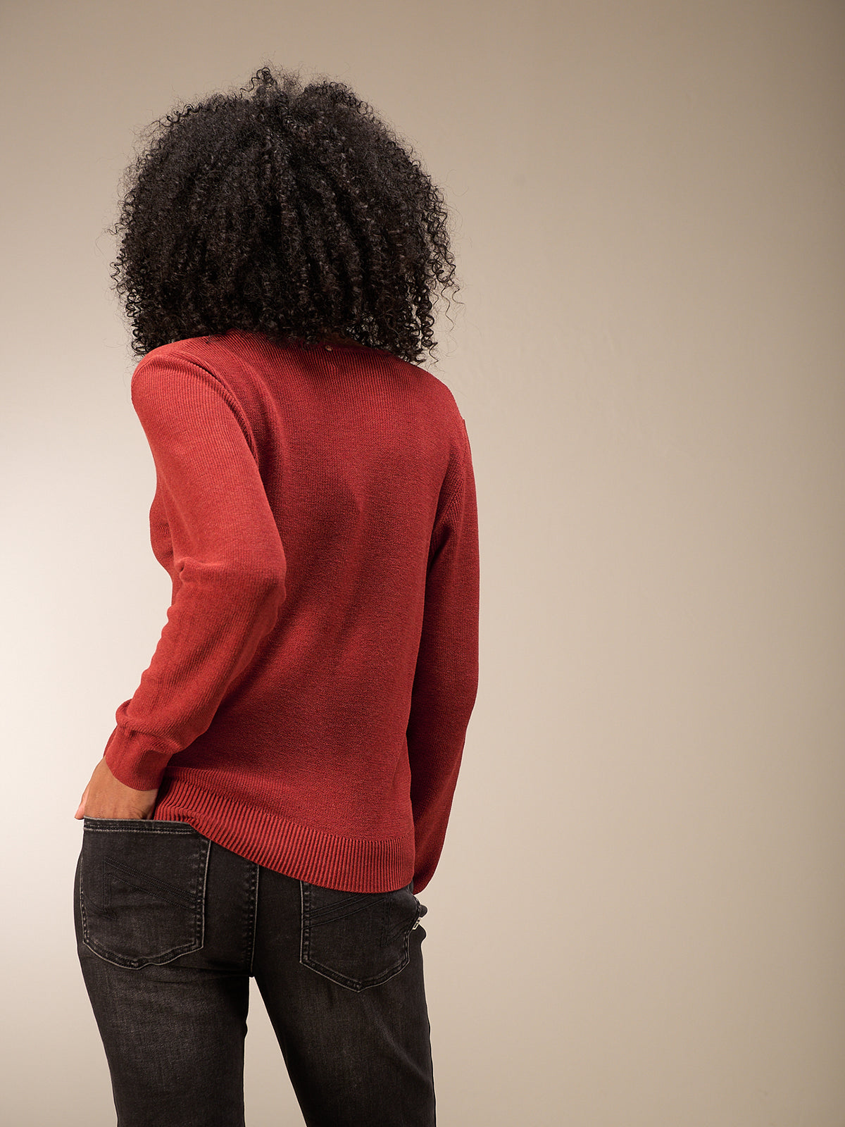 V-neck cardigan