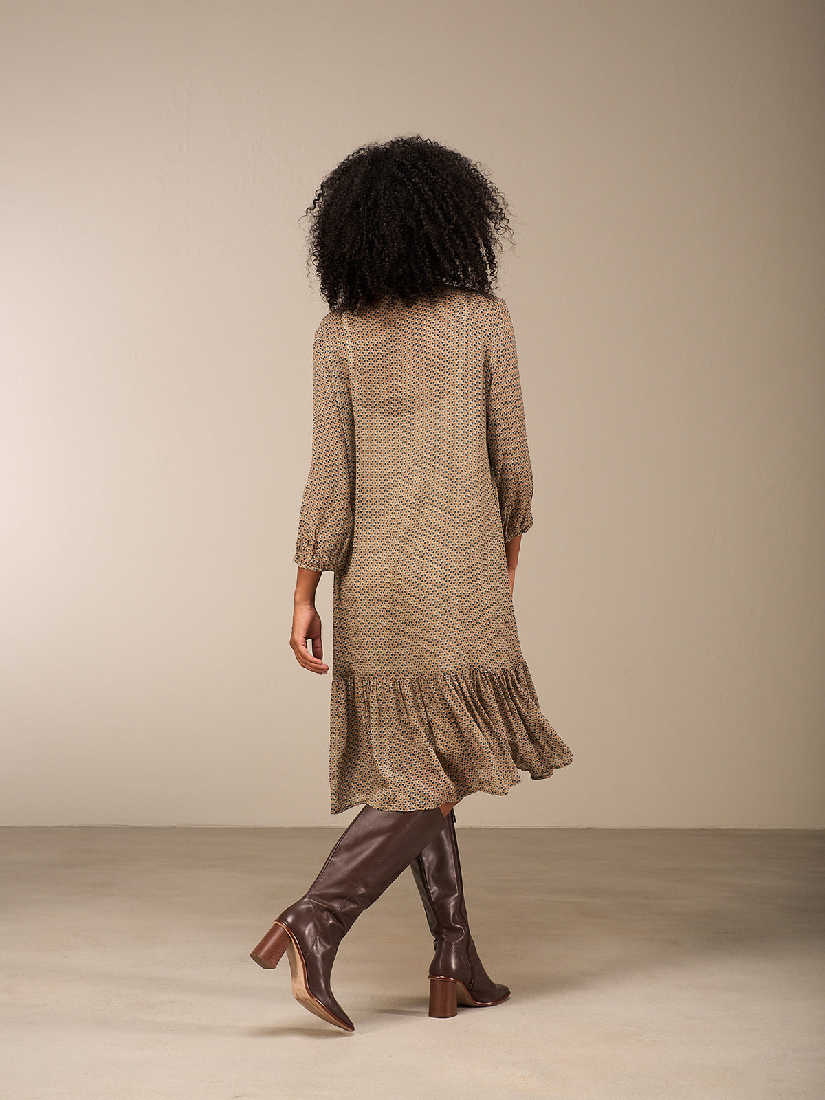 Flounced dress
