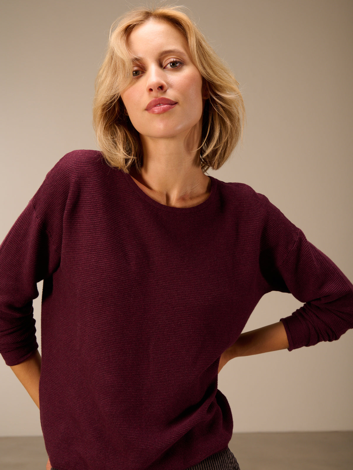 Fine knit sweater