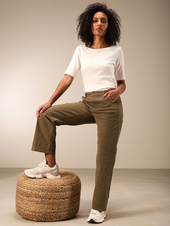 Straight-leg trousers