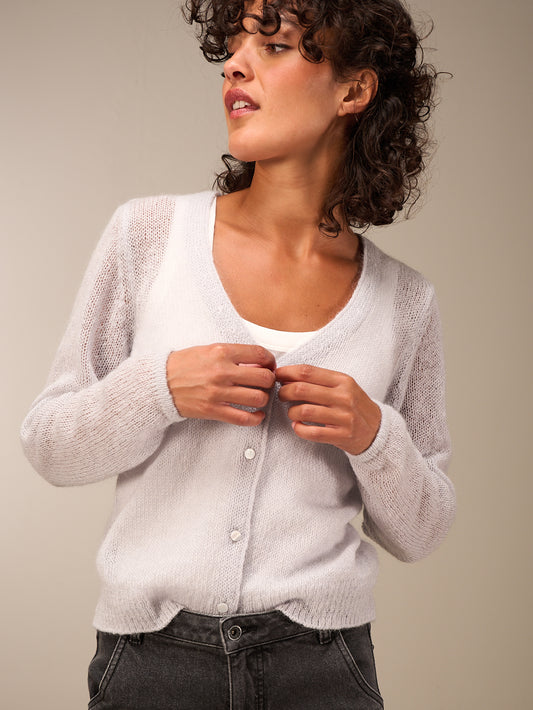 Giacca in maglia con chiusura con bottoni