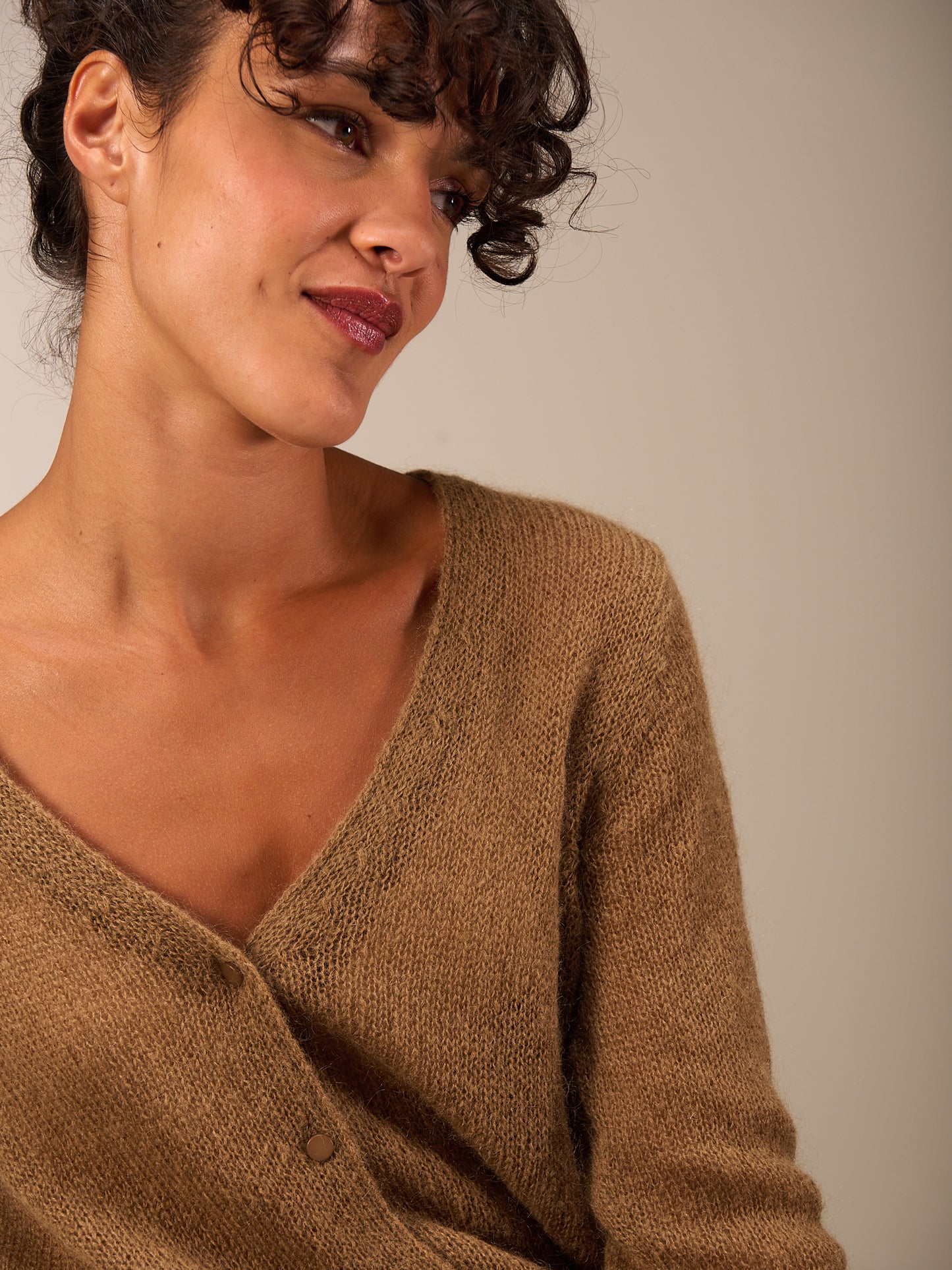 Giacca in maglia con chiusura con bottoni