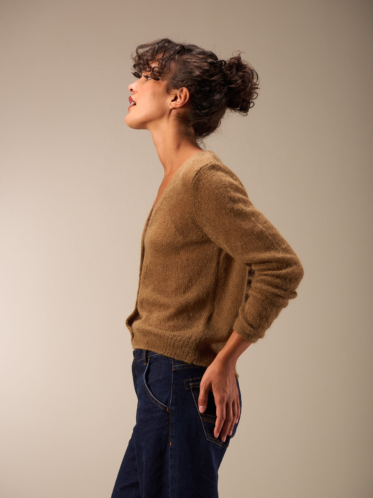 Giacca in maglia con chiusura con bottoni