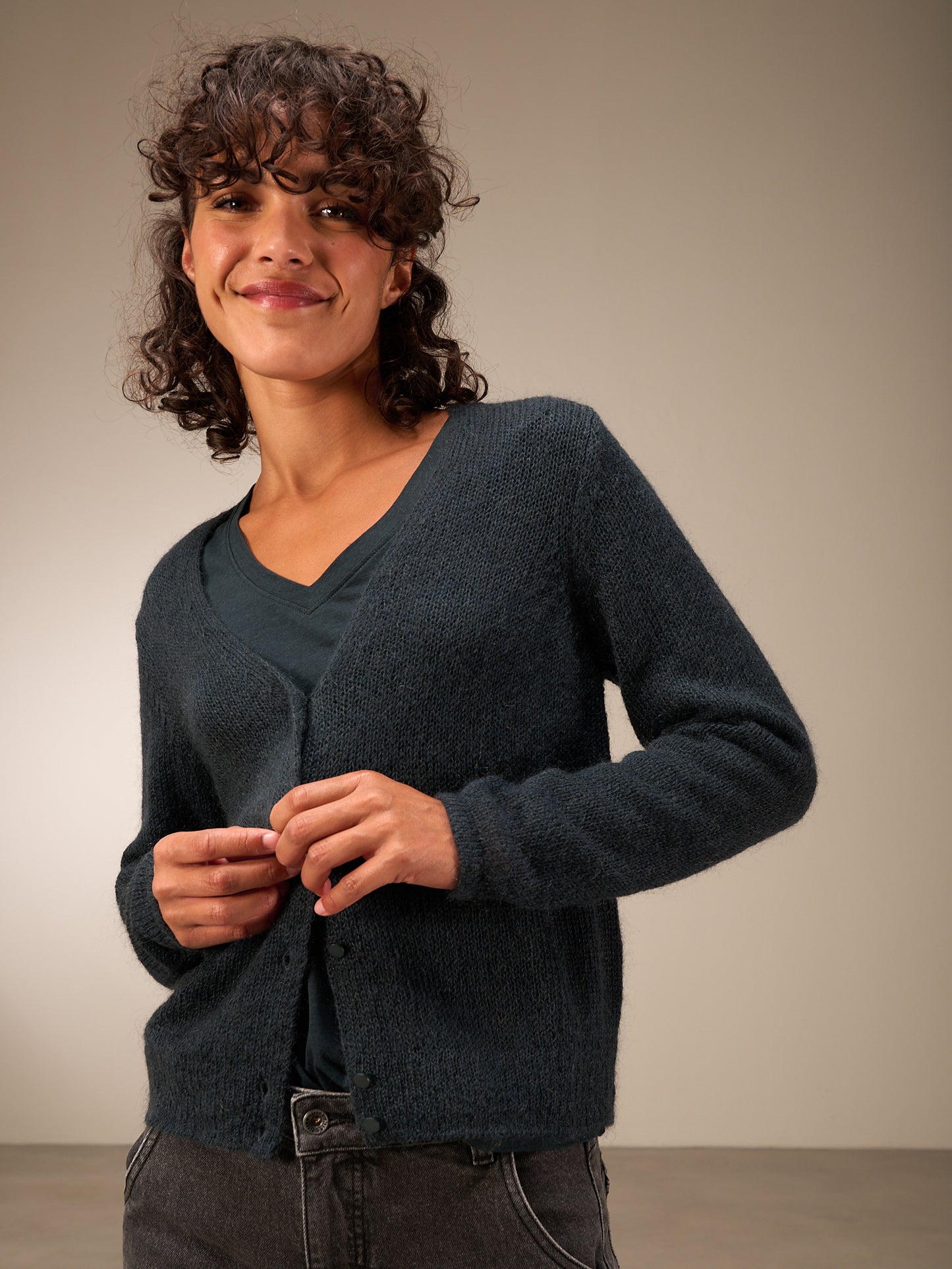 Button-up cardigan
