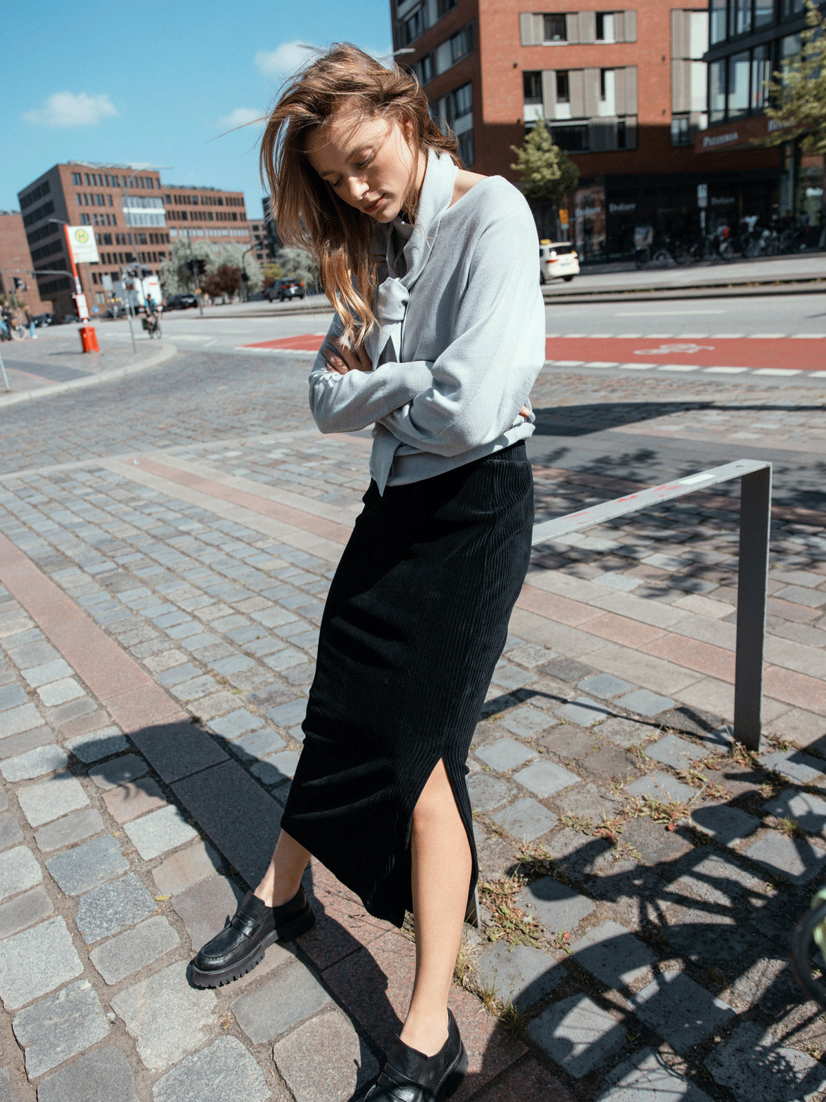 Corduroy skirt