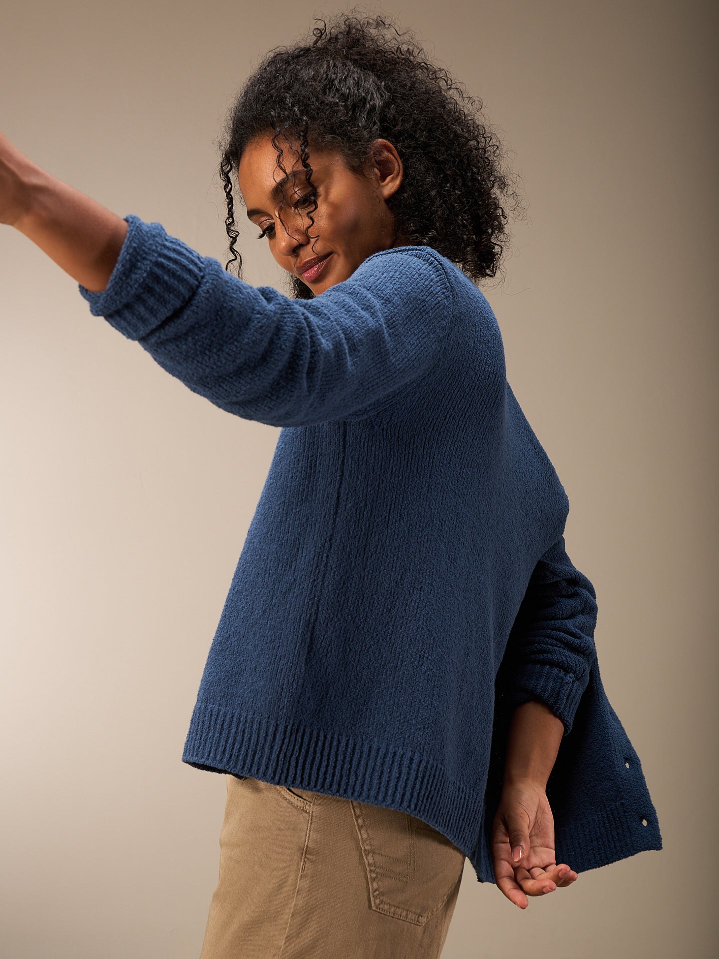 Giacca in maglia con chiusura con bottoni