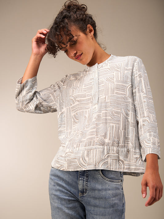 Blusa con maniche a 3/4