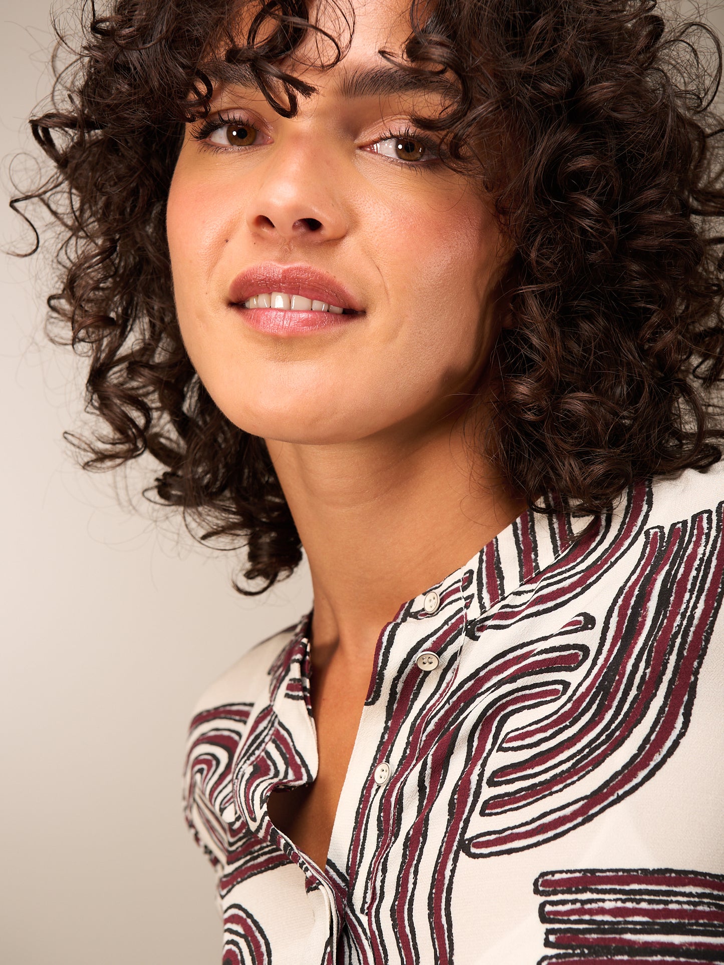 Blusa con maniche a 3/4