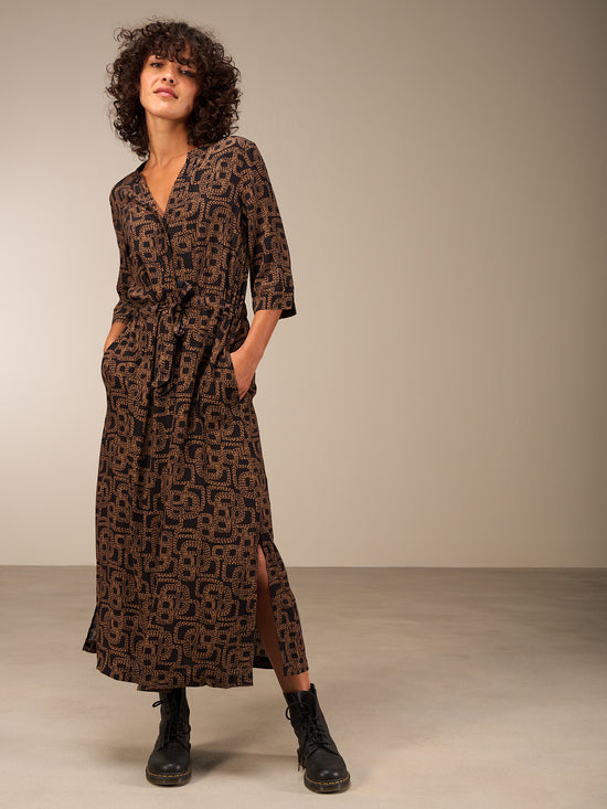 Kleid mit V-Ausschnitt