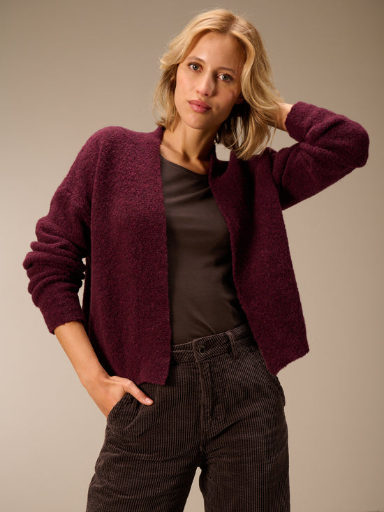 Giacca in maglia misto lana