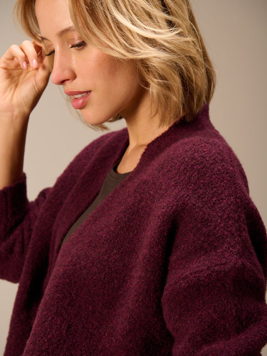 Giacca in maglia misto lana