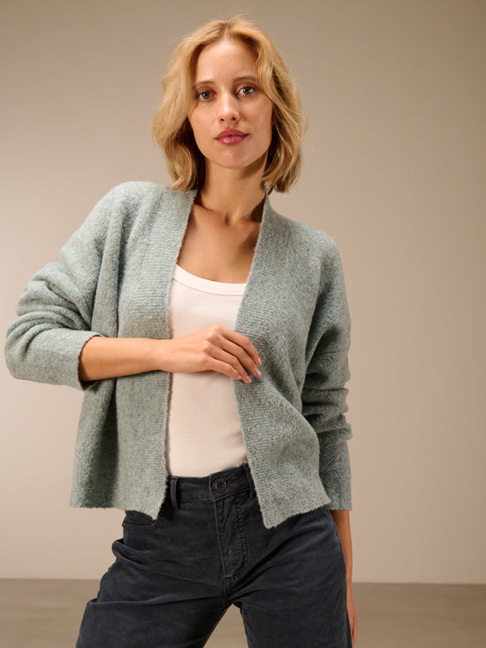 Giacca in maglia misto lana