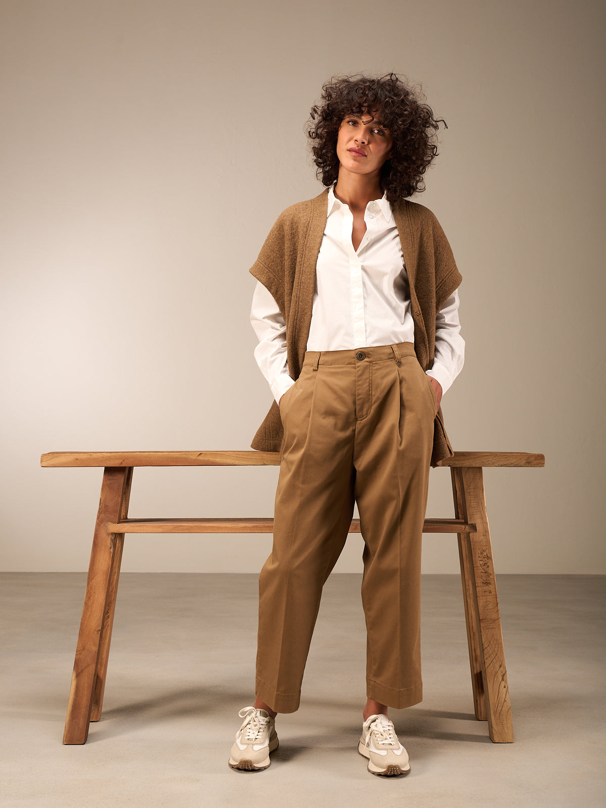 Pantaloni barrel fit