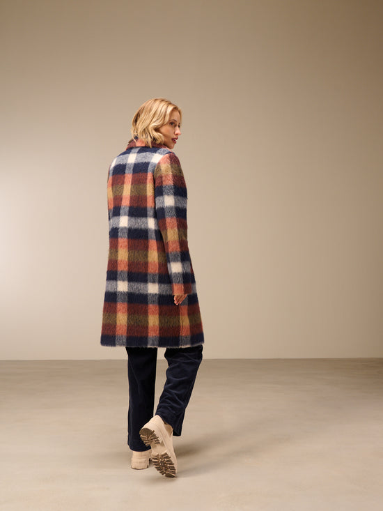 Cappotto con motivo a quadri