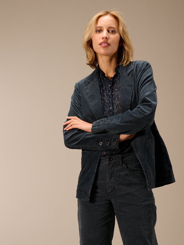 blazer en velours côtelé