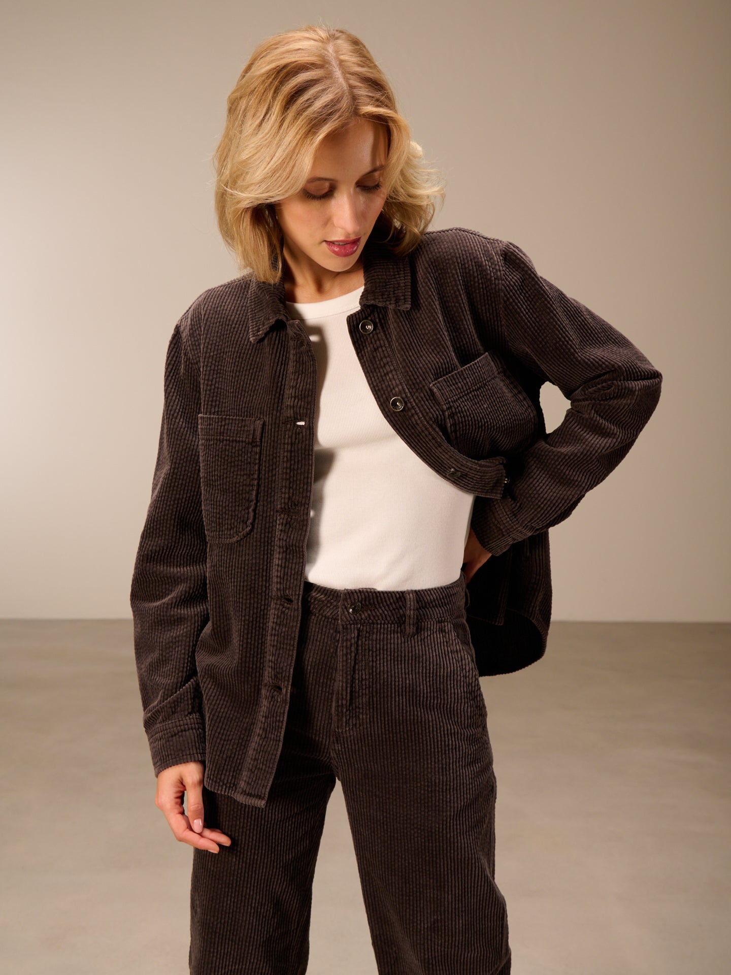 Jacke mit Hemdkragen