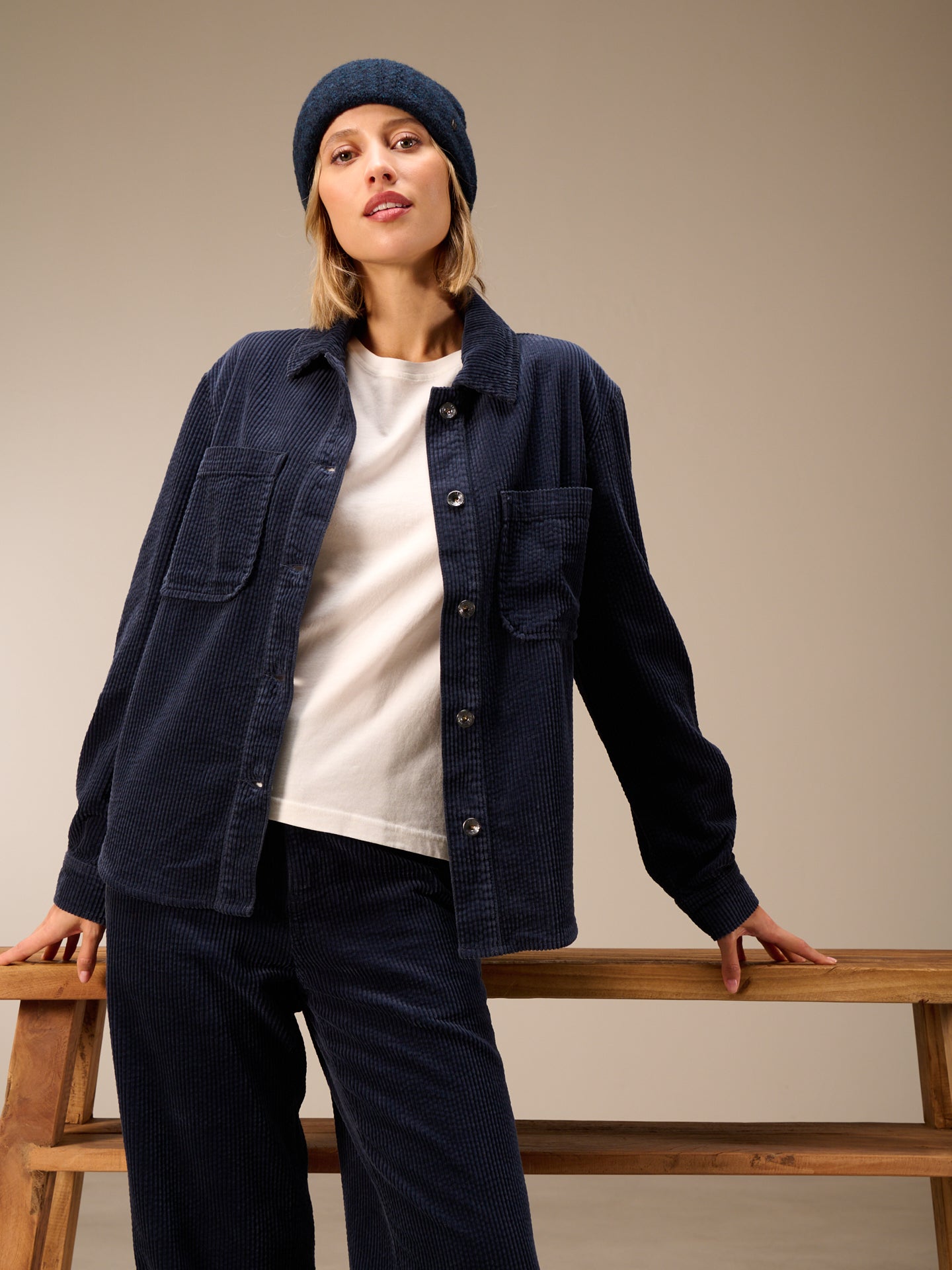 Jacke mit Hemdkragen