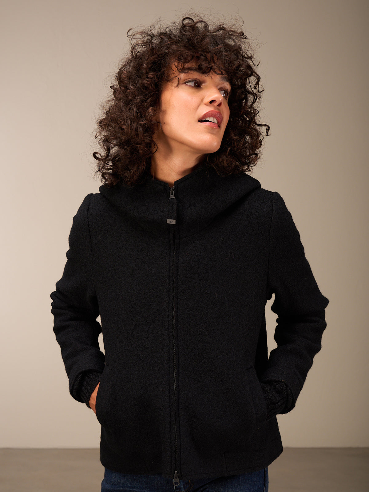 veste avec col montant