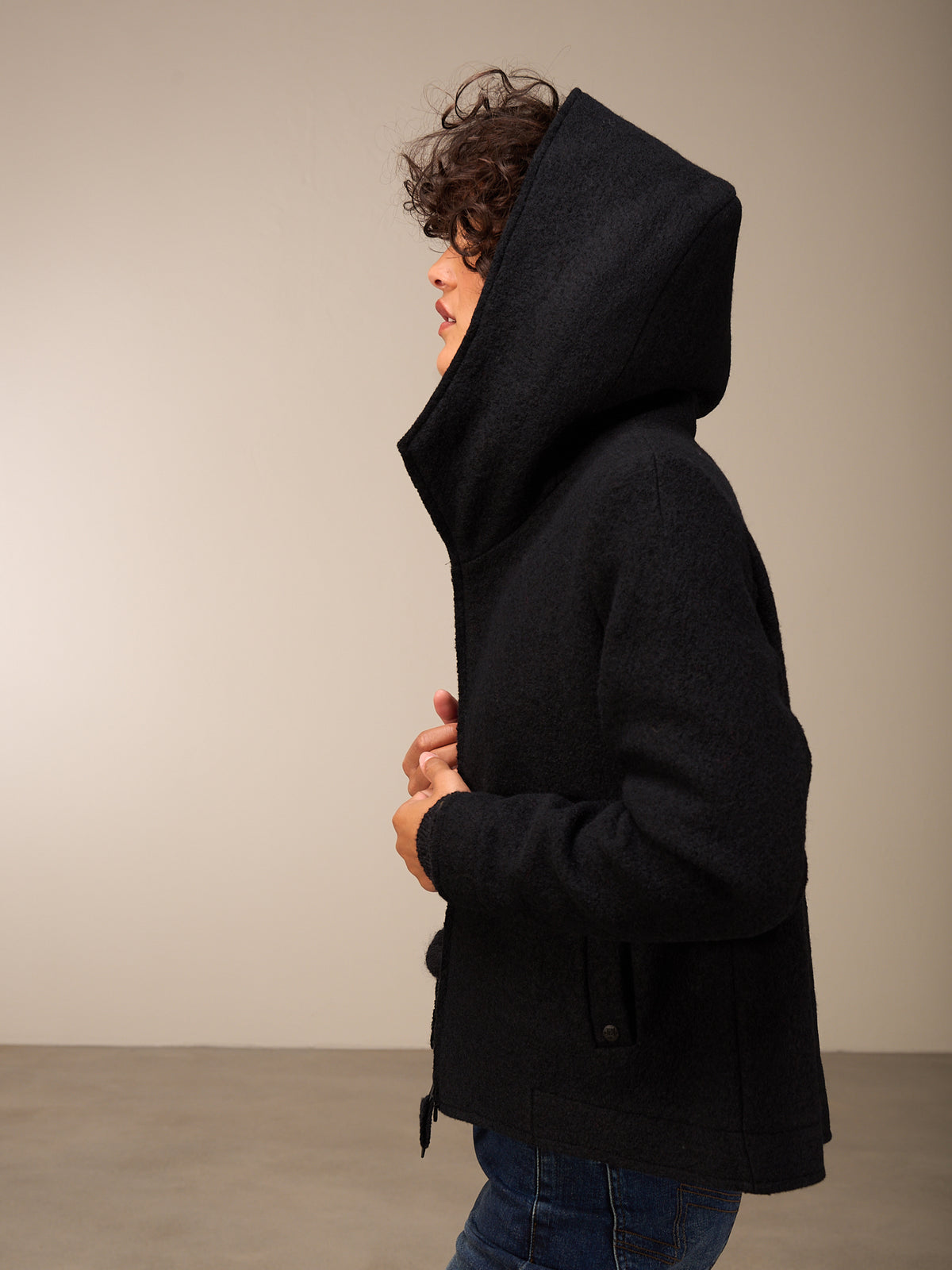 veste avec col montant