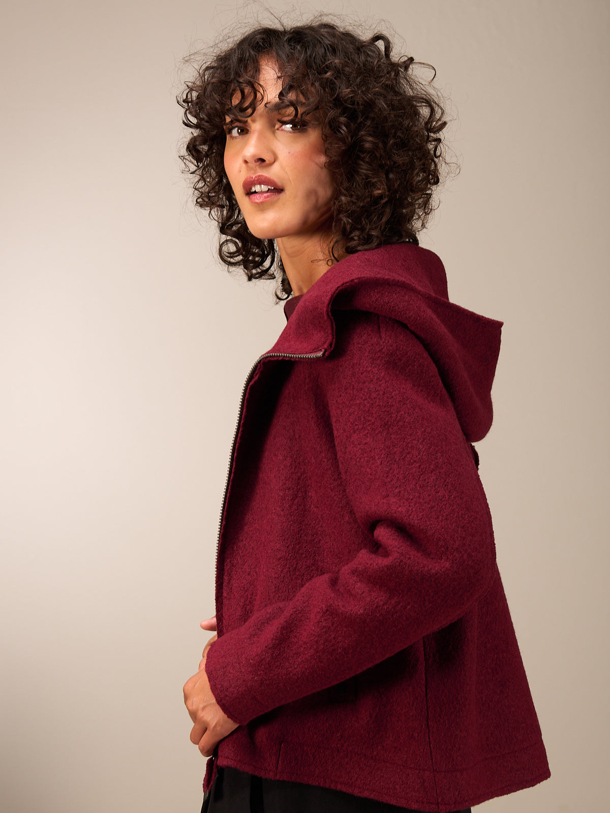 veste avec col montant