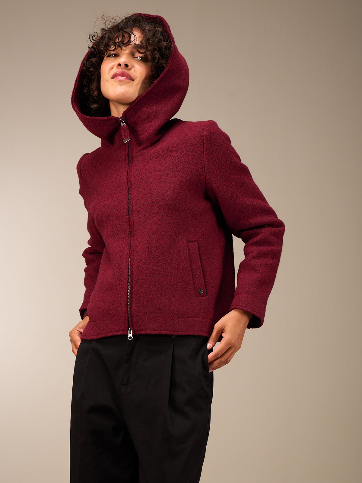veste avec col montant