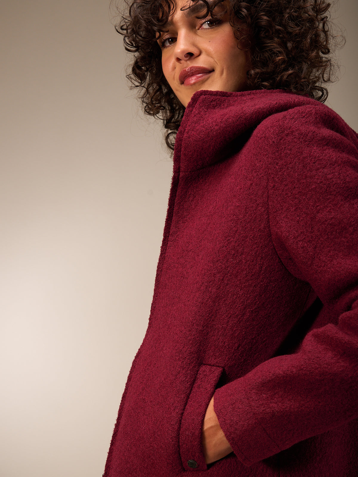 veste avec col montant