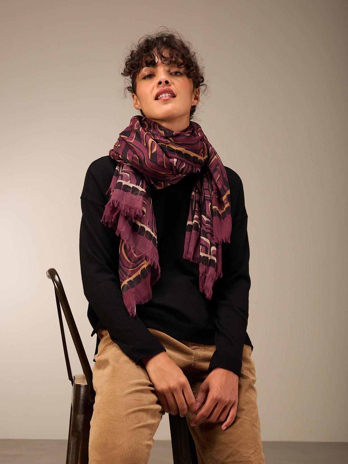 foulard imprimé