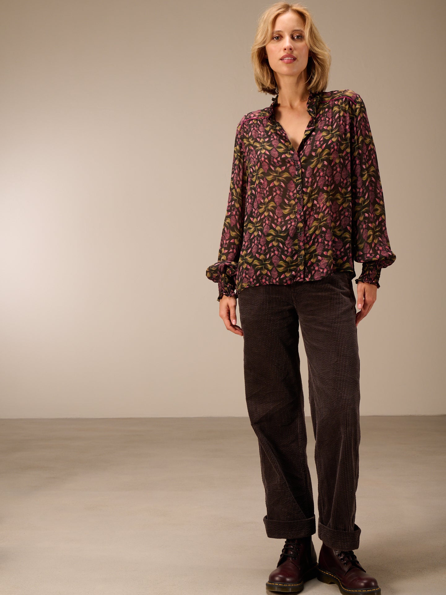 Bluse mit Rüschendetail