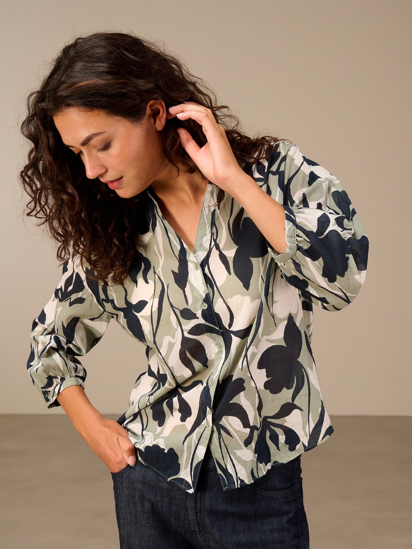 Bluse mit Knopfleiste