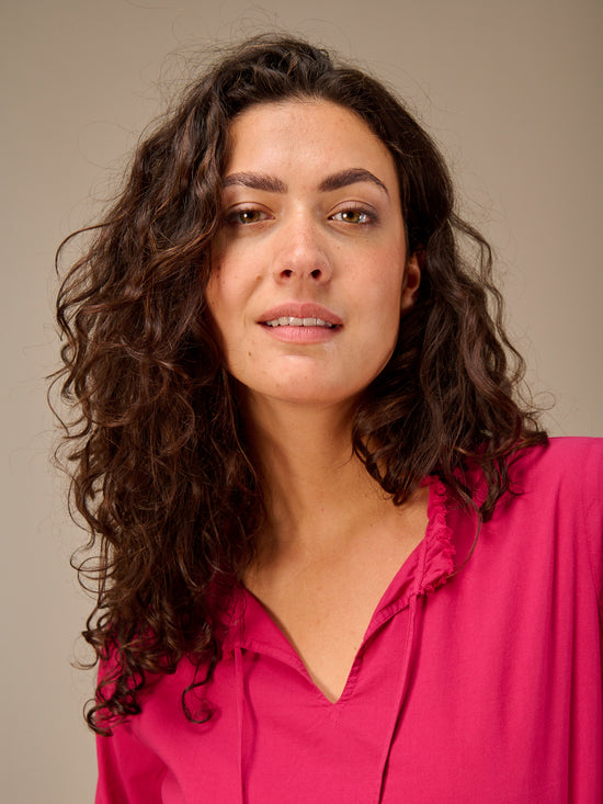 blouse avec col en V