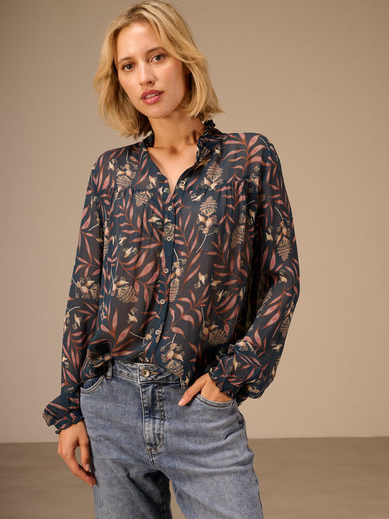 Bluse mit Rüschendetail