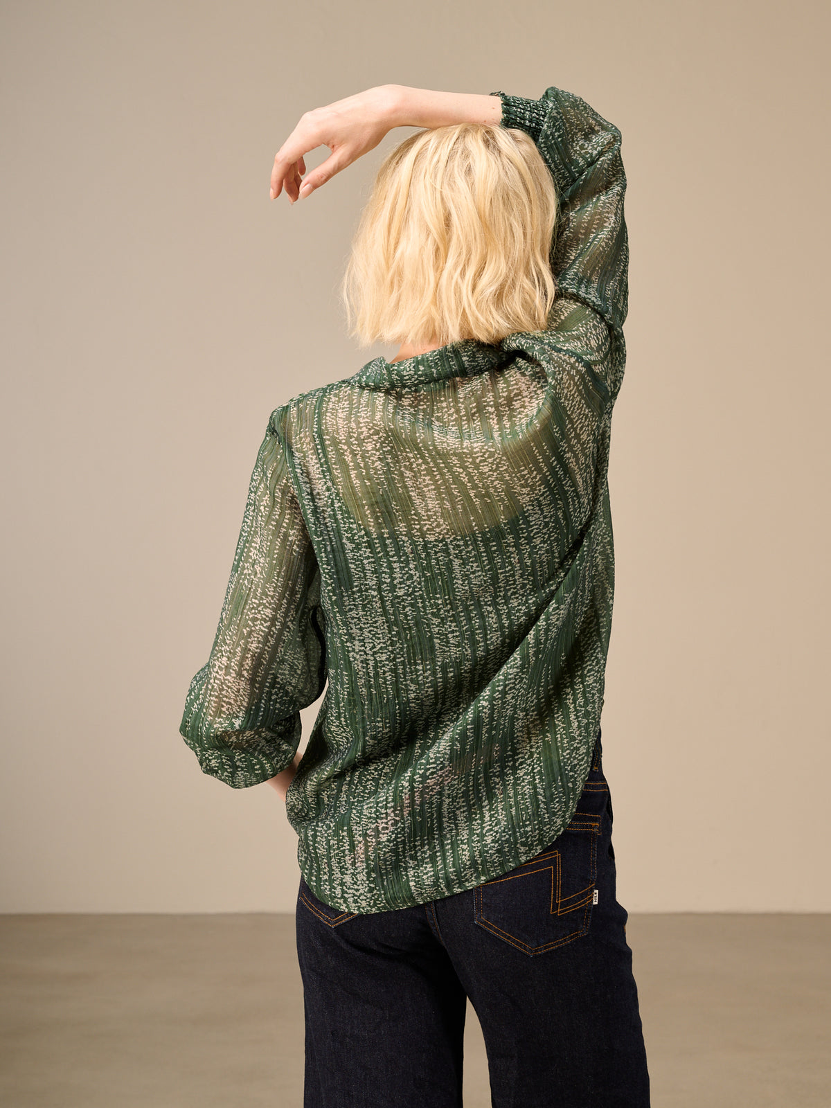 Bluse mit Karomuster