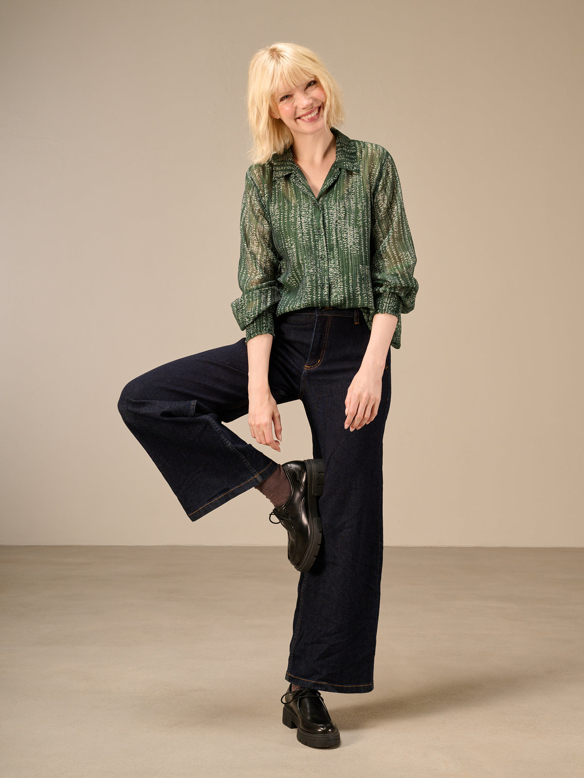 Bluse mit Karomuster