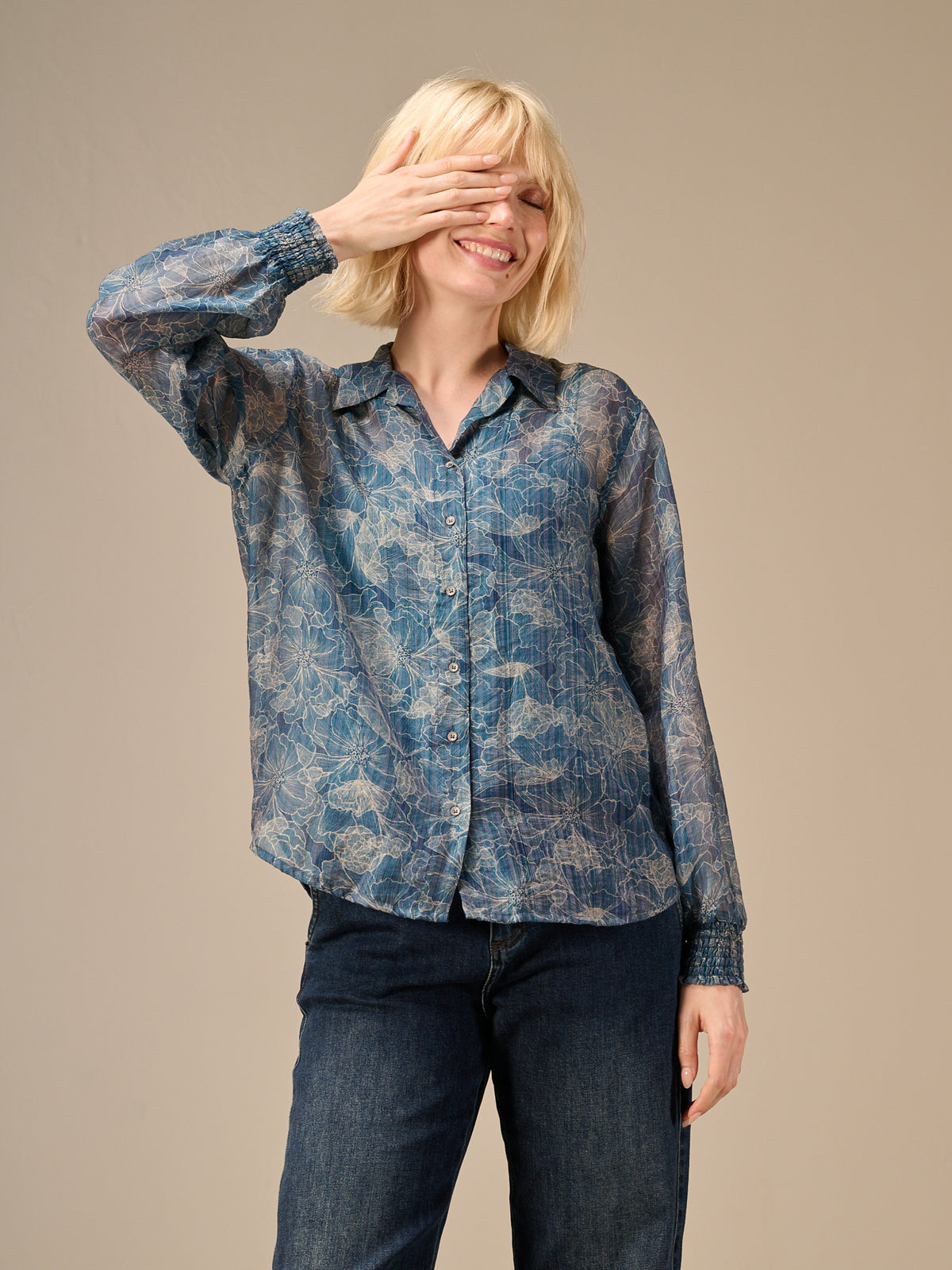Bluse mit Karomuster
