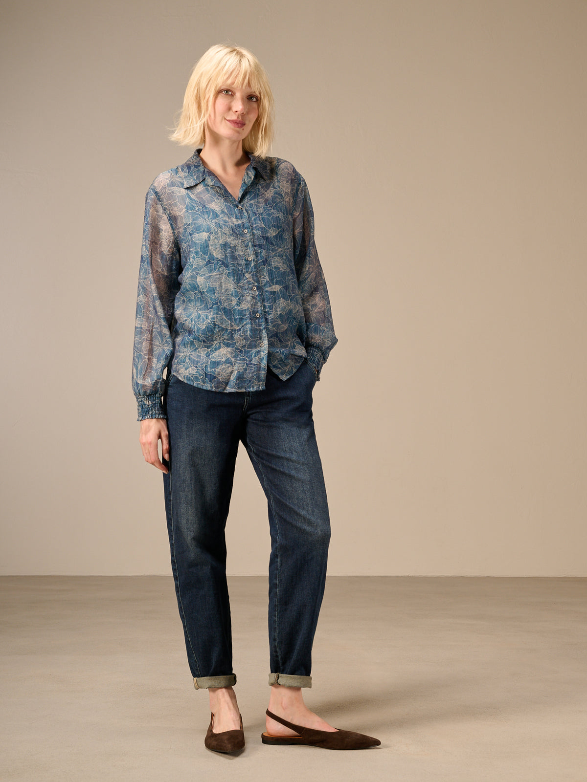 Bluse mit Karomuster