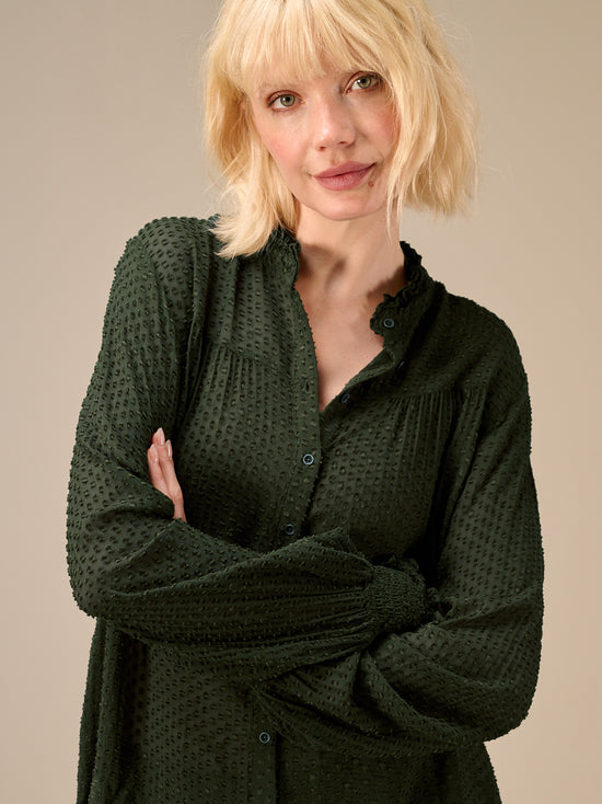 Bluse mit Rüschendetail