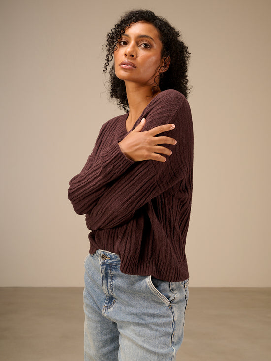 Maglione con scollo a V