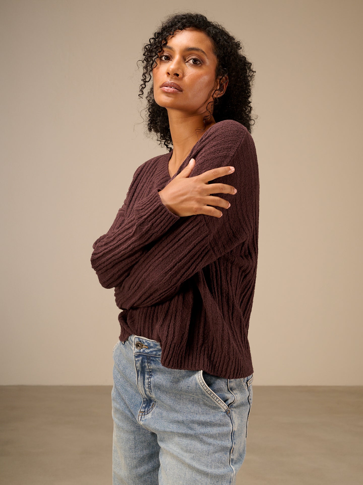 Maglione con scollo a V