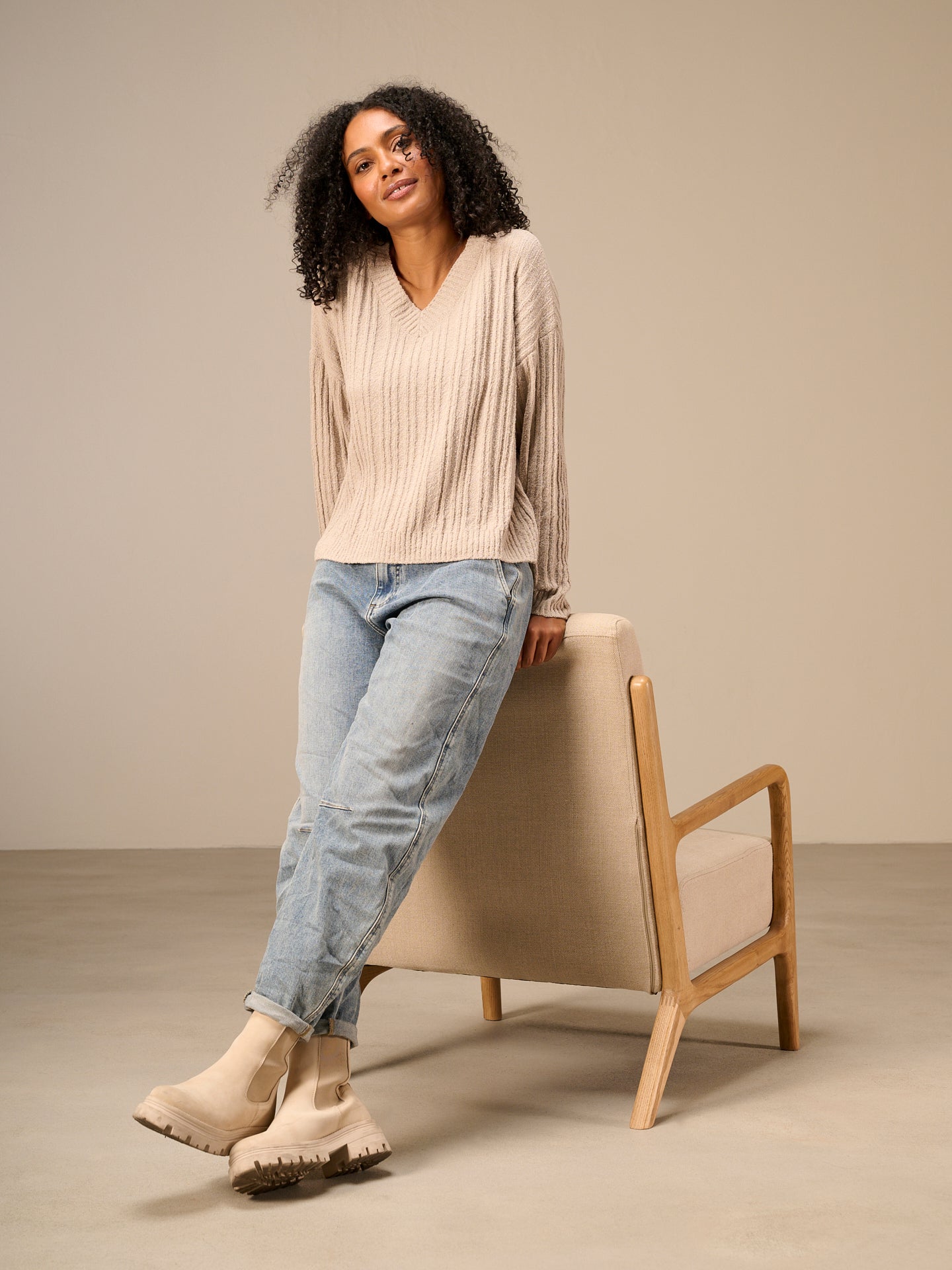 Maglione con scollo a V