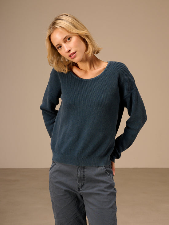 Pullover mit Rundauschnitt