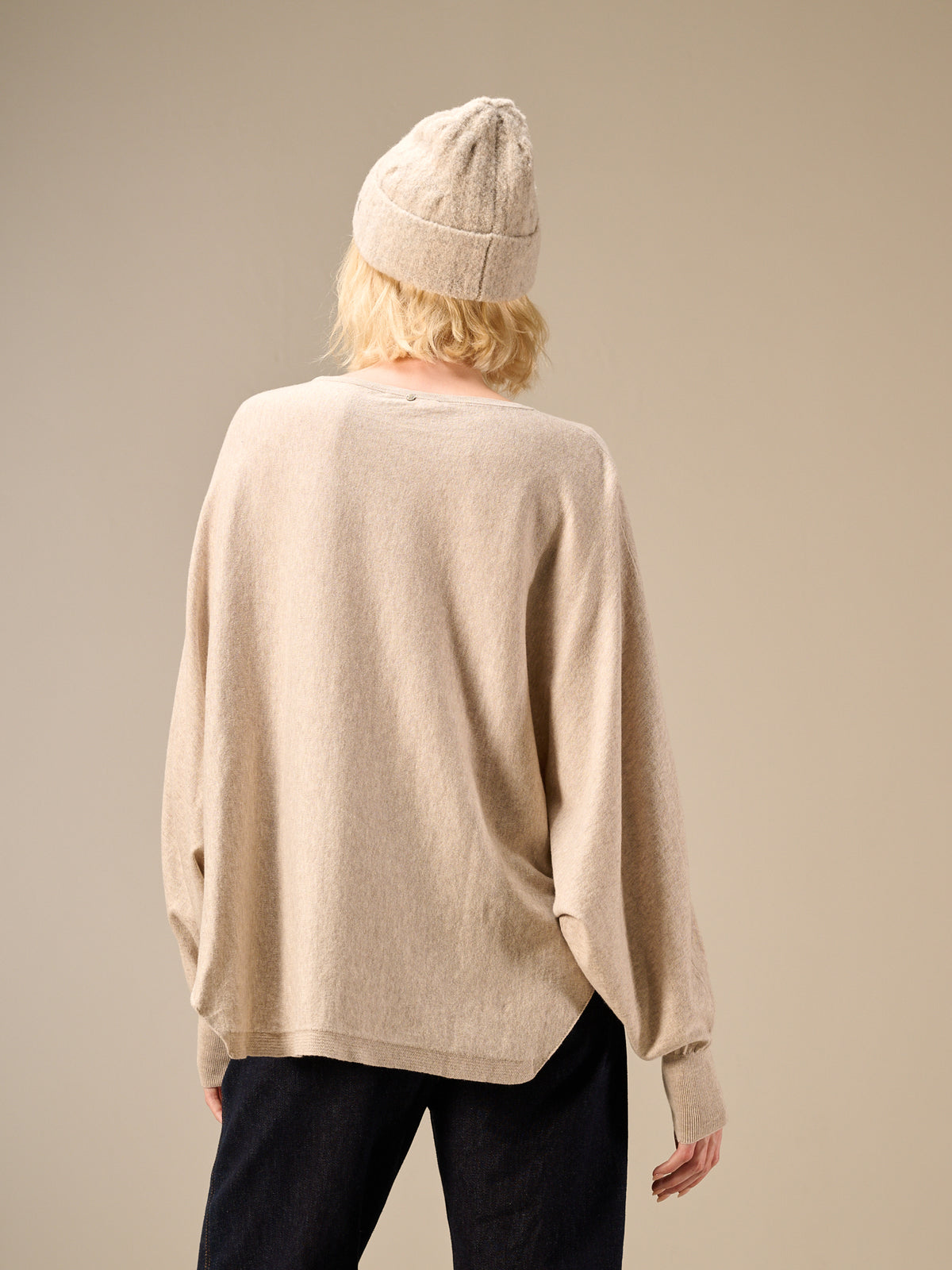 Knitted sweater with pattern