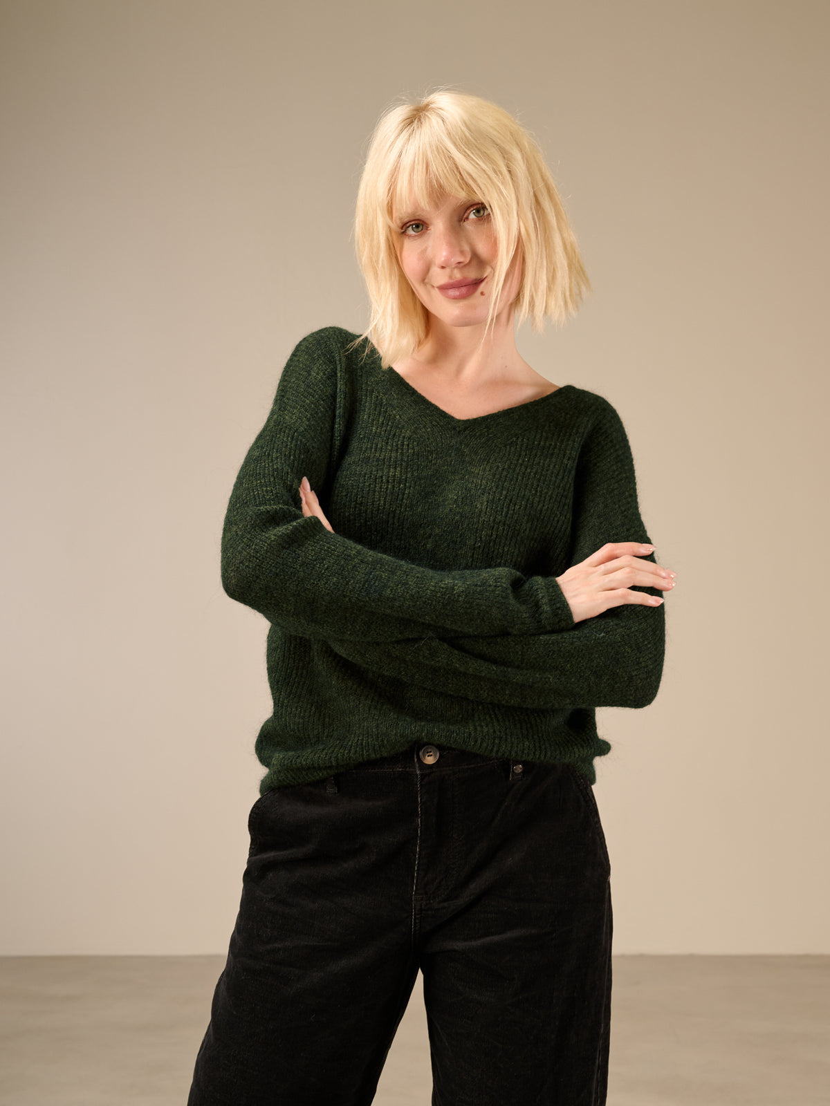Strickpullover mit Wolle