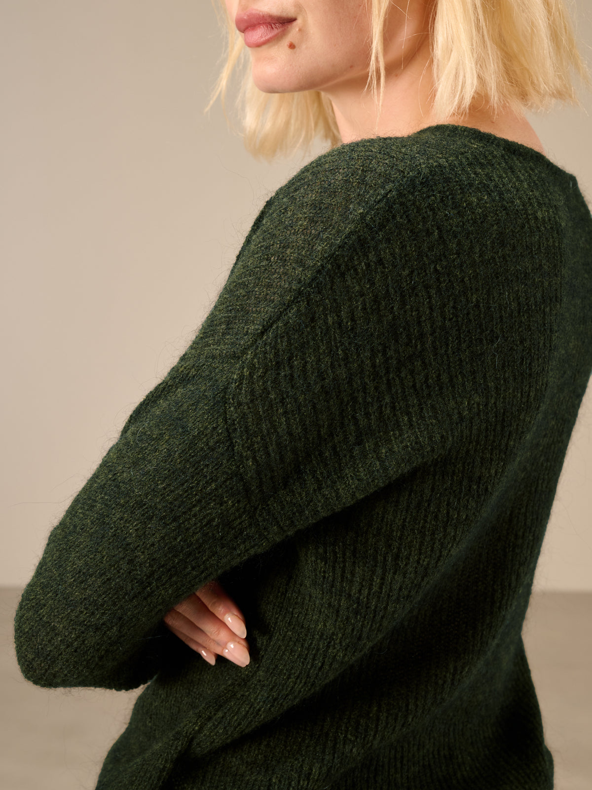 Strickpullover mit Wolle
